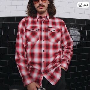 This is a Dixxon × Metallica 'Kill 'Em All' flannel shirt Size XLT